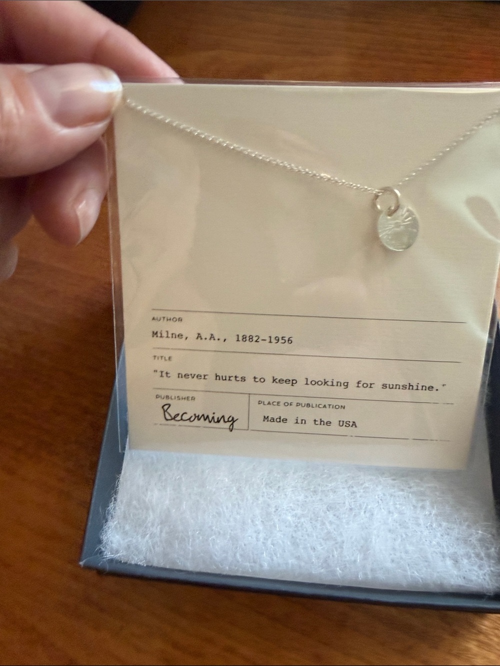 Sterling Silver Sunburst Disc Necklace NWT